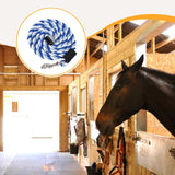 Maxbell Horse Lead Rope Barn Rein Lunge Line for Horses for Horse Livestock Training Blue White