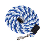 Maxbell Horse Lead Rope Barn Rein Lunge Line for Horses for Horse Livestock Training Blue White