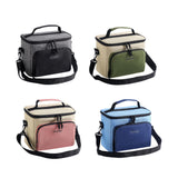 Maxbell Insulated Lunch Bag Oxford Cloth Reusable Organizer for Camping Fishing Work Gray