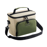 Maxbell Insulated Lunch Bag Oxford Cloth Reusable Organizer for Camping Fishing Work Green