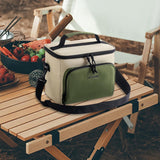 Maxbell Insulated Lunch Bag Oxford Cloth Reusable Organizer for Camping Fishing Work Green