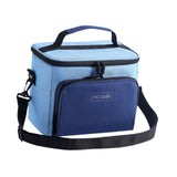Maxbell Insulated Lunch Bag Oxford Cloth Reusable Organizer for Camping Fishing Work Blue