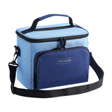 Maxbell Insulated Lunch Bag Oxford Cloth Reusable Organizer for Camping Fishing Work Blue
