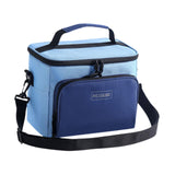 Maxbell Insulated Lunch Bag Oxford Cloth Reusable Organizer for Camping Fishing Work Blue