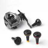 Maxbell Aluminum Alloy Fishing Reel Handle Lightweight Portable Handle Arm Ball Grip Black Red