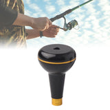 Maxbell Aluminum Alloy Fishing Reel Handle Lightweight Portable Handle Arm Ball Grip Black Gold
