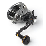Maxbell Aluminum Alloy Fishing Reel Handle Lightweight Portable Handle Arm Ball Grip Black Gold