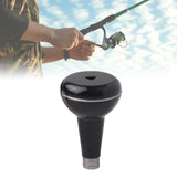 Maxbell Aluminum Alloy Fishing Reel Handle Lightweight Portable Handle Arm Ball Grip Black Silver