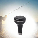 Maxbell Aluminum Alloy Fishing Reel Handle Lightweight Portable Handle Arm Ball Grip Black Silver