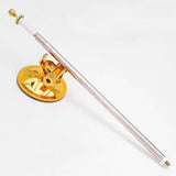 Maxbell Strong Suction Cup Flag Pole Holder Side Flag Pole Mount for SUV Trailer golden