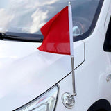Maxbell Strong Suction Cup Flag Pole Holder Side Flag Pole Mount for SUV Trailer golden