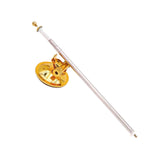 Maxbell Strong Suction Cup Flag Pole Holder Side Flag Pole Mount for SUV Trailer golden