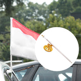 Maxbell Strong Suction Cup Flag Pole Holder Side Flag Pole Mount for SUV Trailer golden