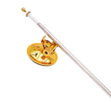 Maxbell Strong Suction Cup Flag Pole Holder Side Flag Pole Mount for SUV Trailer golden