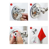 Maxbell Strong Suction Cup Flag Pole Holder Side Flag Pole Mount for SUV Trailer silver