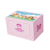 Maxbell Foldable Storage Box 20L Cartoon Folding Container for Home Bedroom Home Use Pink