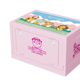 Maxbell Foldable Storage Box 20L Cartoon Folding Container for Home Bedroom Home Use Pink
