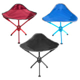 Maxbell Camping Stool Seat Portable Foldable Small Chair for Gardening Concert Beach red