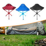 Maxbell Camping Stool Seat Portable Foldable Small Chair for Gardening Concert Beach red