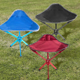 Maxbell Camping Stool Seat Portable Foldable Small Chair for Gardening Concert Beach red