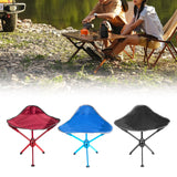 Maxbell Camping Stool Seat Portable Foldable Small Chair for Gardening Concert Beach red