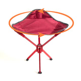 Maxbell Camping Stool Seat Portable Foldable Small Chair for Gardening Concert Beach red