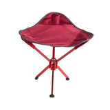 Maxbell Camping Stool Seat Portable Foldable Small Chair for Gardening Concert Beach red