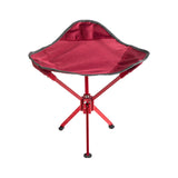 Maxbell Camping Stool Seat Portable Foldable Small Chair for Gardening Concert Beach red