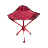 Maxbell Camping Stool Seat Portable Foldable Small Chair for Gardening Concert Beach red