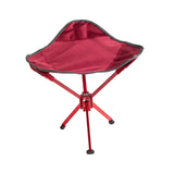 Maxbell Camping Stool Seat Portable Foldable Small Chair for Gardening Concert Beach red