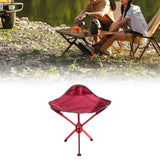 Maxbell Camping Stool Seat Portable Foldable Small Chair for Gardening Concert Beach red