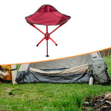 Maxbell Camping Stool Seat Portable Foldable Small Chair for Gardening Concert Beach red