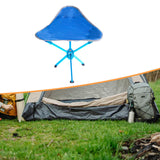 Maxbell Camping Stool Seat Portable Foldable Small Chair for Gardening Concert Beach blue