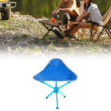 Maxbell Camping Stool Seat Portable Foldable Small Chair for Gardening Concert Beach blue