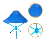 Maxbell Camping Stool Seat Portable Foldable Small Chair for Gardening Concert Beach blue