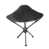 Maxbell Camping Stool Seat Portable Foldable Small Chair for Gardening Concert Beach black