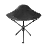 Maxbell Camping Stool Seat Portable Foldable Small Chair for Gardening Concert Beach black