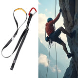 Maxbell Foot Ascender Mountaineering Pedal Riser for Outdoor Exploration Accessories With Carabiner