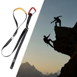 Maxbell Foot Ascender Mountaineering Pedal Riser for Outdoor Exploration Accessories With Carabiner