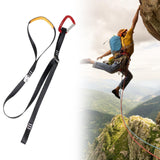 Maxbell Foot Ascender Mountaineering Pedal Riser for Outdoor Exploration Accessories With Carabiner