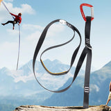 Maxbell Foot Ascender Mountaineering Pedal Riser for Outdoor Exploration Accessories With Carabiner