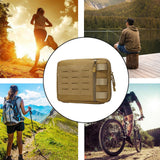 Maxbell Outdoor Utility Tool Pouch Medical Organizer Bag for Hiking Climbing Hunting Khaki