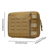 Maxbell Outdoor Utility Tool Pouch Medical Organizer Bag for Hiking Climbing Hunting Khaki