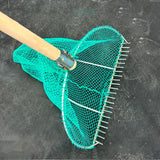 Maxbell Claw Rake with Basket Sturdy Dig Clams Tool for Outdoor Fishing Digging Lake Type A