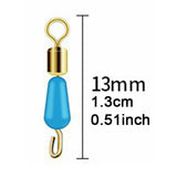 Maxbell 20Pcs Fishing Swivels Portable for Freshwater Saltwater Fishing 13mm