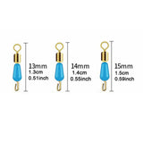 Maxbell 20Pcs Fishing Swivels Portable for Freshwater Saltwater Fishing 13mm