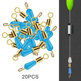 Maxbell 20Pcs Fishing Swivels Portable for Freshwater Saltwater Fishing 14mm