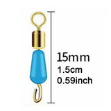 Maxbell 20Pcs Fishing Swivels Portable for Freshwater Saltwater Fishing 15mm