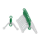 Maxbell 10 Pieces Fishing Line splitters for Freshwater Saltwater 20mm Green