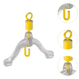 Maxbell 10 Pieces Fishing Line splitters for Freshwater Saltwater 20mm Yellow